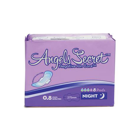 angels secret sanitary night pads